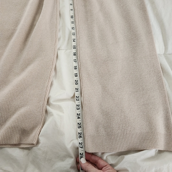 Vineyard Vines Pants Women XS Oat Cashmere Wide Leg Pull On Knit - Picture 9 of 10